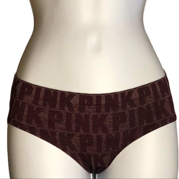 Pink brand maroon hipster panties Nwot - Picture 1 of 5